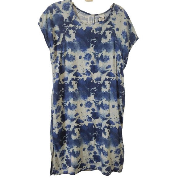 Kavu XS Somerton Dress Blue/Light Blue Tie Dye Viscose Pockets E2.1 Gorpcore - Picture 2 of 11